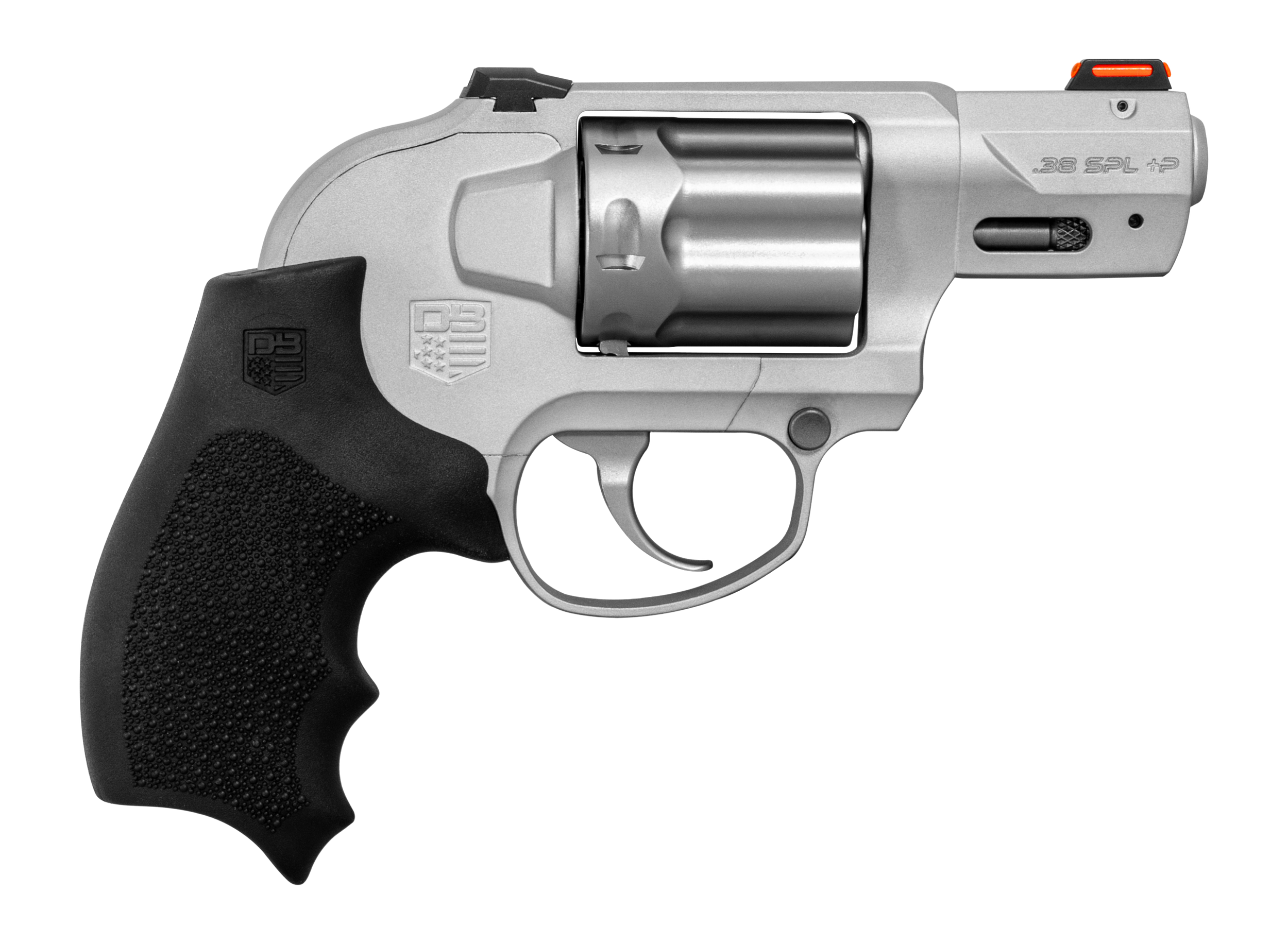 Diamondback DB0800D711 SDR  38 Special +P 6 Shot 2" Glass Bead Stainless Steel Barrel & Cylinder, Glass Bead Aluminum Frame, Black Hogue Rubber Grip, Concealed Hammer