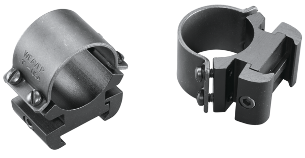 Weaver Mounts 49144 Sure Grip Windage Adjustable Rings  Matte Black 1" High
