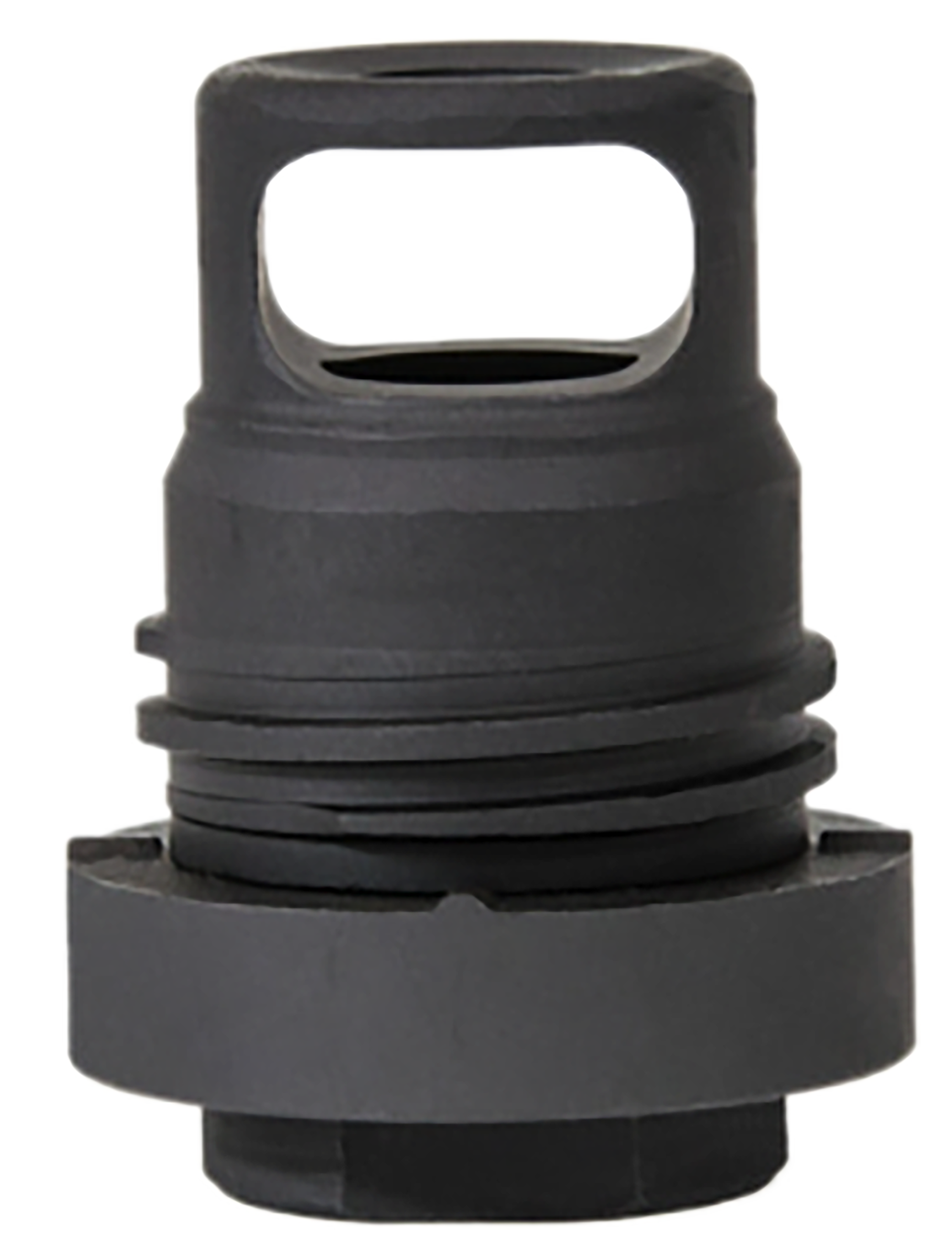Yankee Hill 3102-1MB-24A Mini Phantom Q.D. Muzzle Brake Black Melonite Steel with 5/8"-24 tpi Threads & 1.60" OAL for 30 Cal AR-Platform