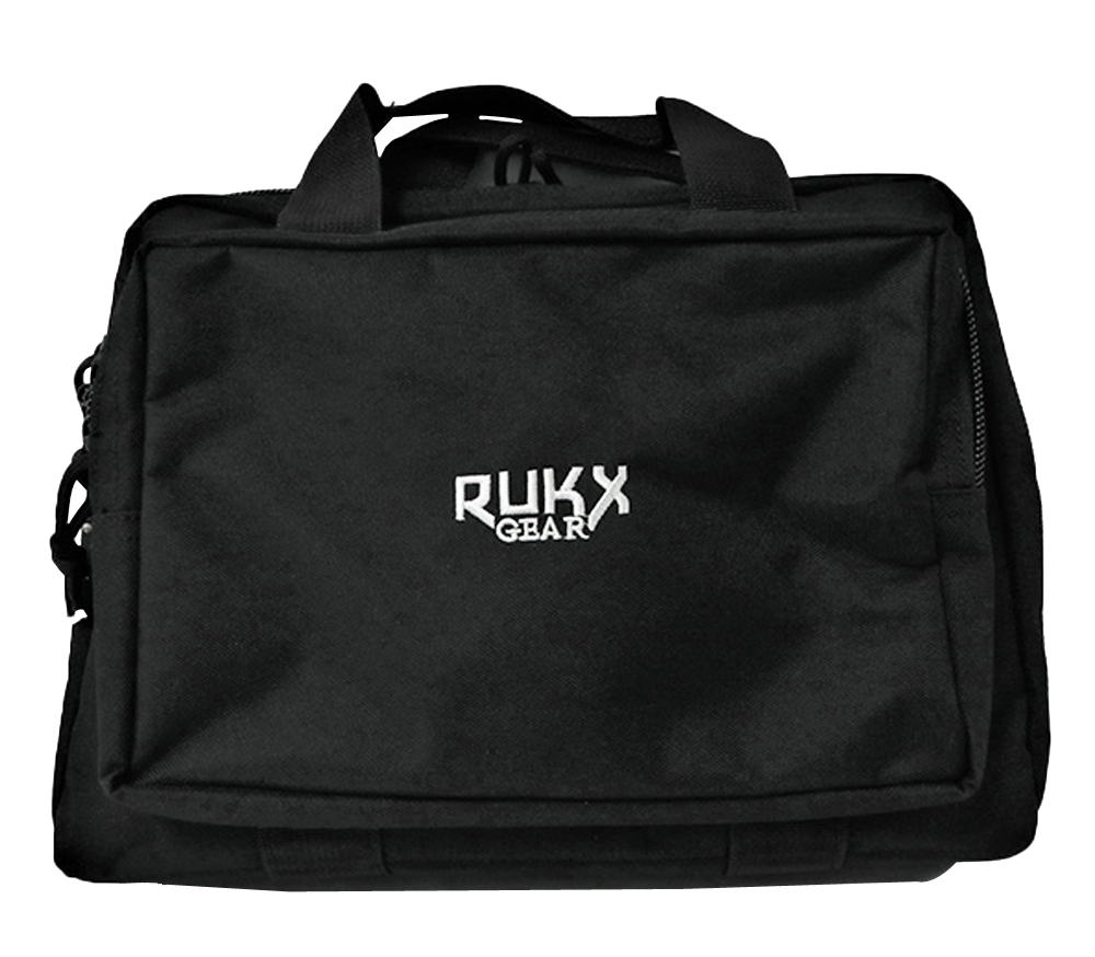 Rukx Gear ATICTDPCB Double Pistol  Black 600D Polyester Holds 2 Handguns