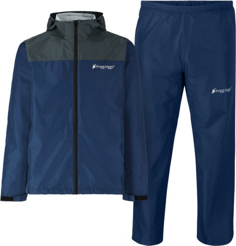 FROGG TOGGS MEN'S VAPOR RAIN SUIT BLUE & GRAY SM/MD!!