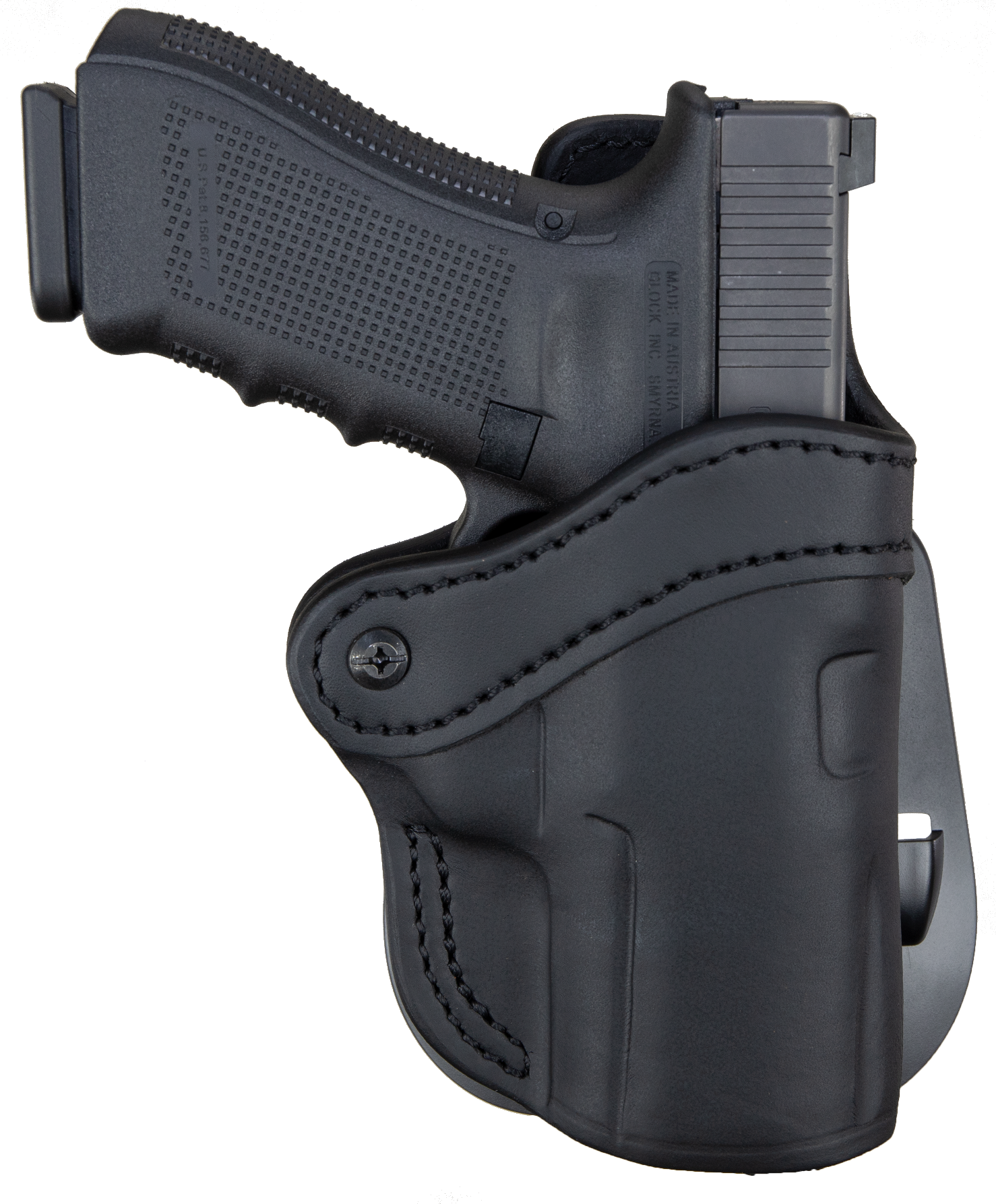 1791 Gunleather ORPDH24SSBLR BH2.4S Optic Ready OWB 2.4S Stealth Black Leather Paddle Fits FN 509/HK VP9SK