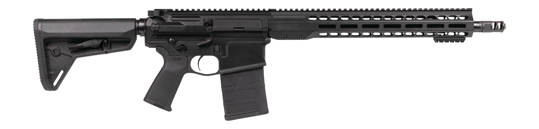 Barrett 19451 REC10 DMR 308 Win 20+1 16" Black Match Grade Threaded Barrel, Black Cerakote Aluminum Receiver w/Picatinny Rail, M-LOK Handguard, Magpul MOE Black Polymer Stock & Grip, Ambidextrous