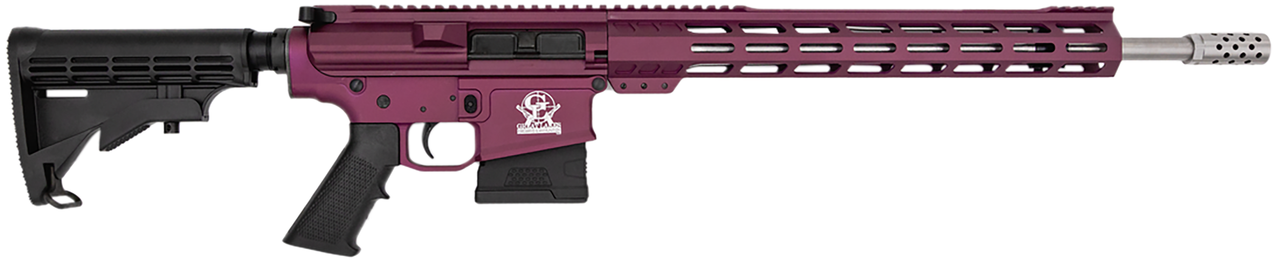 Great Lakes Firearms GL10308SSCHY GLFA 308 Win 10+1 18" AR-10 Stainless Steel Black Cherry