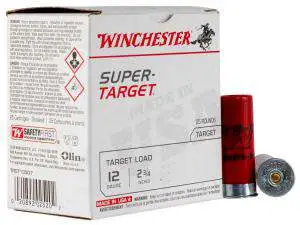 WINCHESTER 12 GA 2-3/4" #7.5 SUPER-TARGET 24 GRAM 1350 FPS 25 RD/BX 10 BX/CS