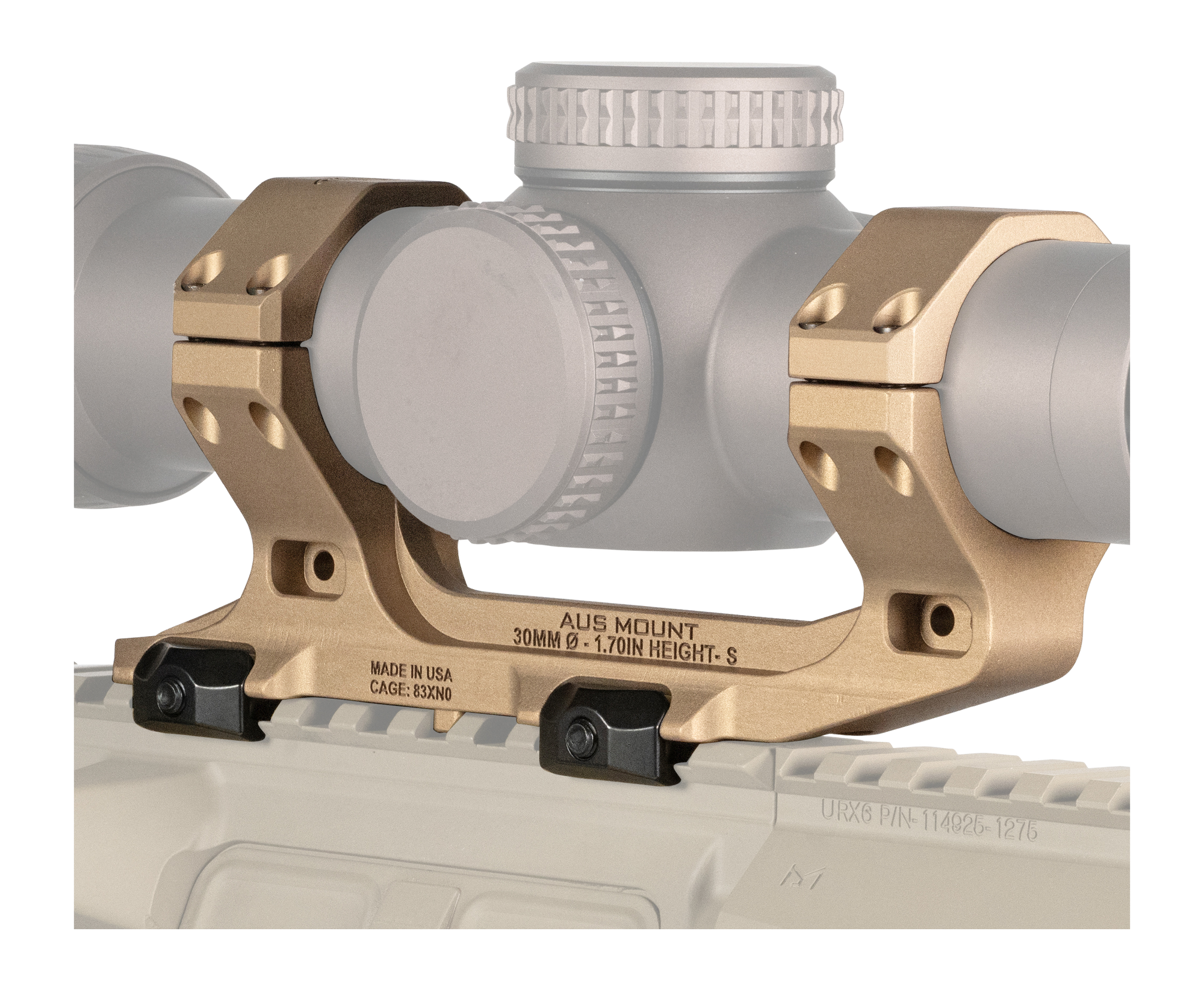 REPTILIA 100239 AUS 30MM OPTIC MOUNT 1.70" FDE
