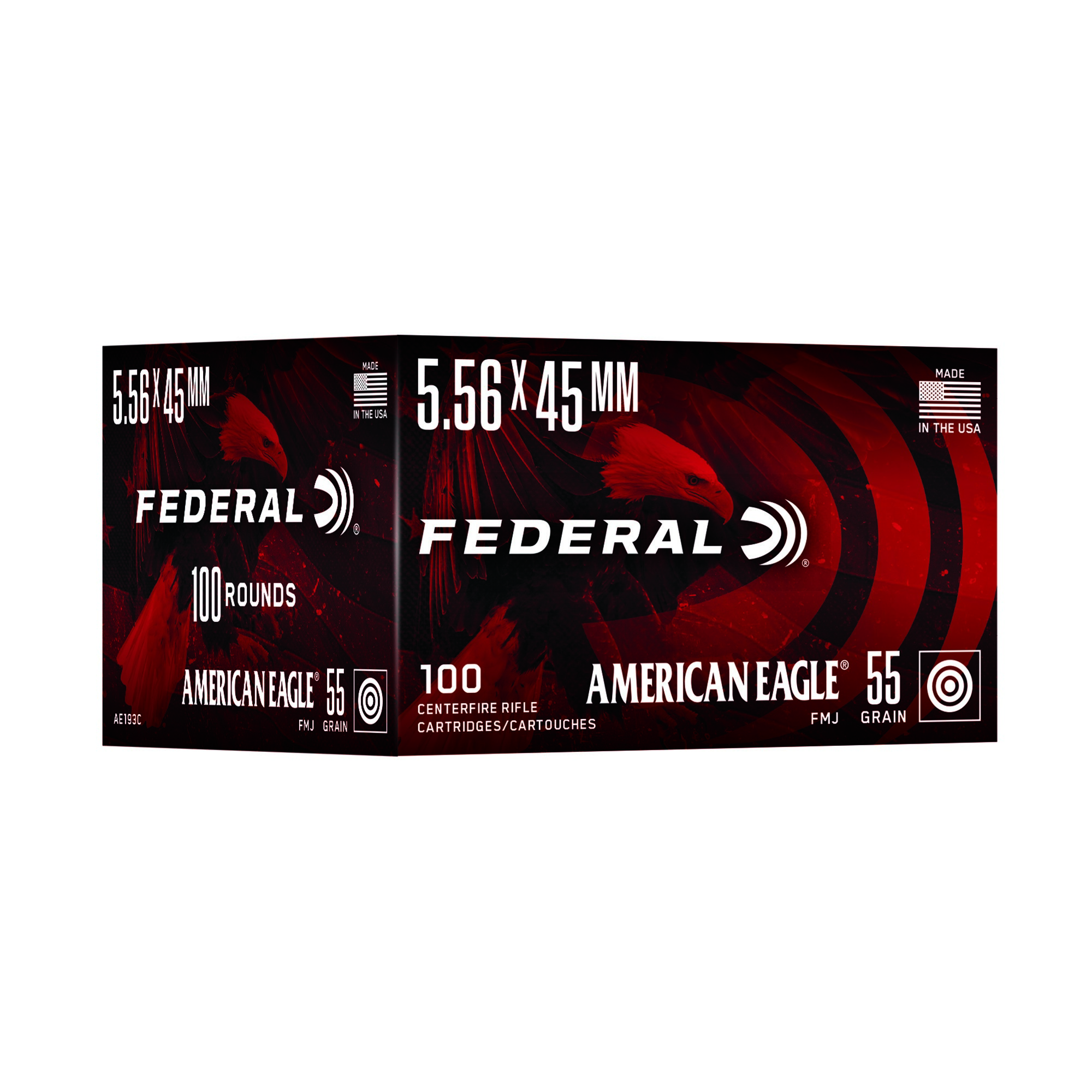 Federal American Eagle 5.56 NATO 55gr FMJ 100rd Box