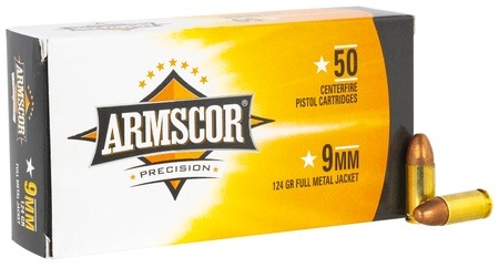 ARMSCOR 9MM 124GR FMJ