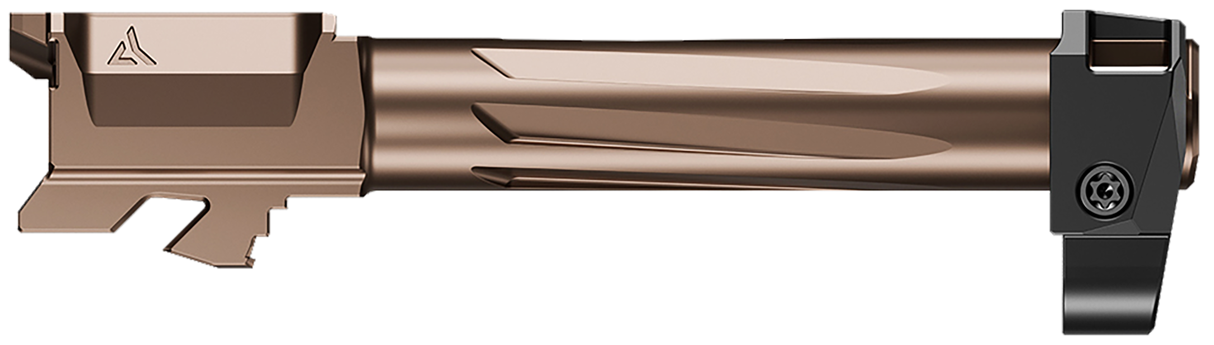 Radian Weapons R0834 Ramjet & Afterburner Combo 9mm Luger Compatible w/Glock 19 Gen4, Bronze Stainless Steel