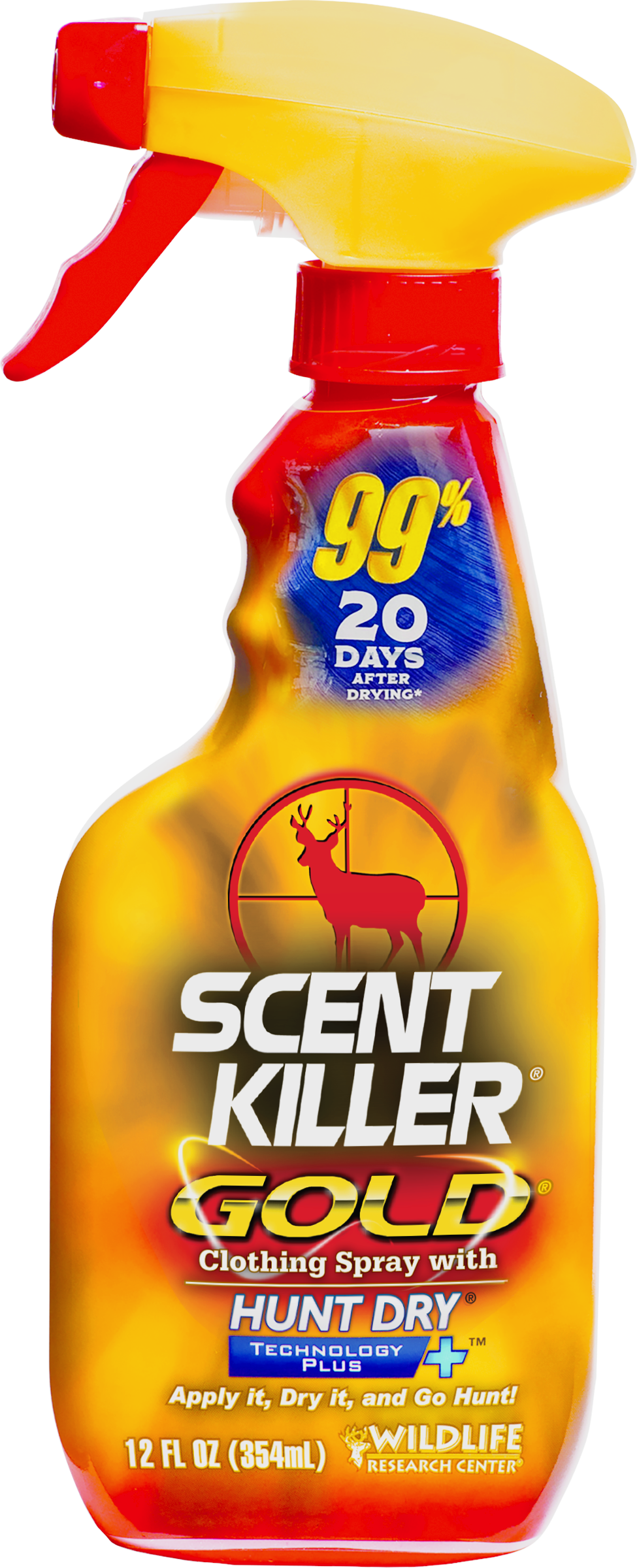 Wildlife Research 1252 Scent Killer Gold  Odor Eliminator Odorless Scent 12 oz Trigger Spray