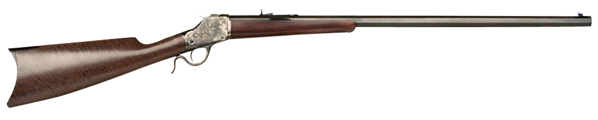 Cimarron CA885 1885 High Wall 38-55 Win 1 Shot, 30" Blued Octagon Steel Barrel, Color Case Hardened Steel Receiver, Satin Oiled Walnut Fixed Stock