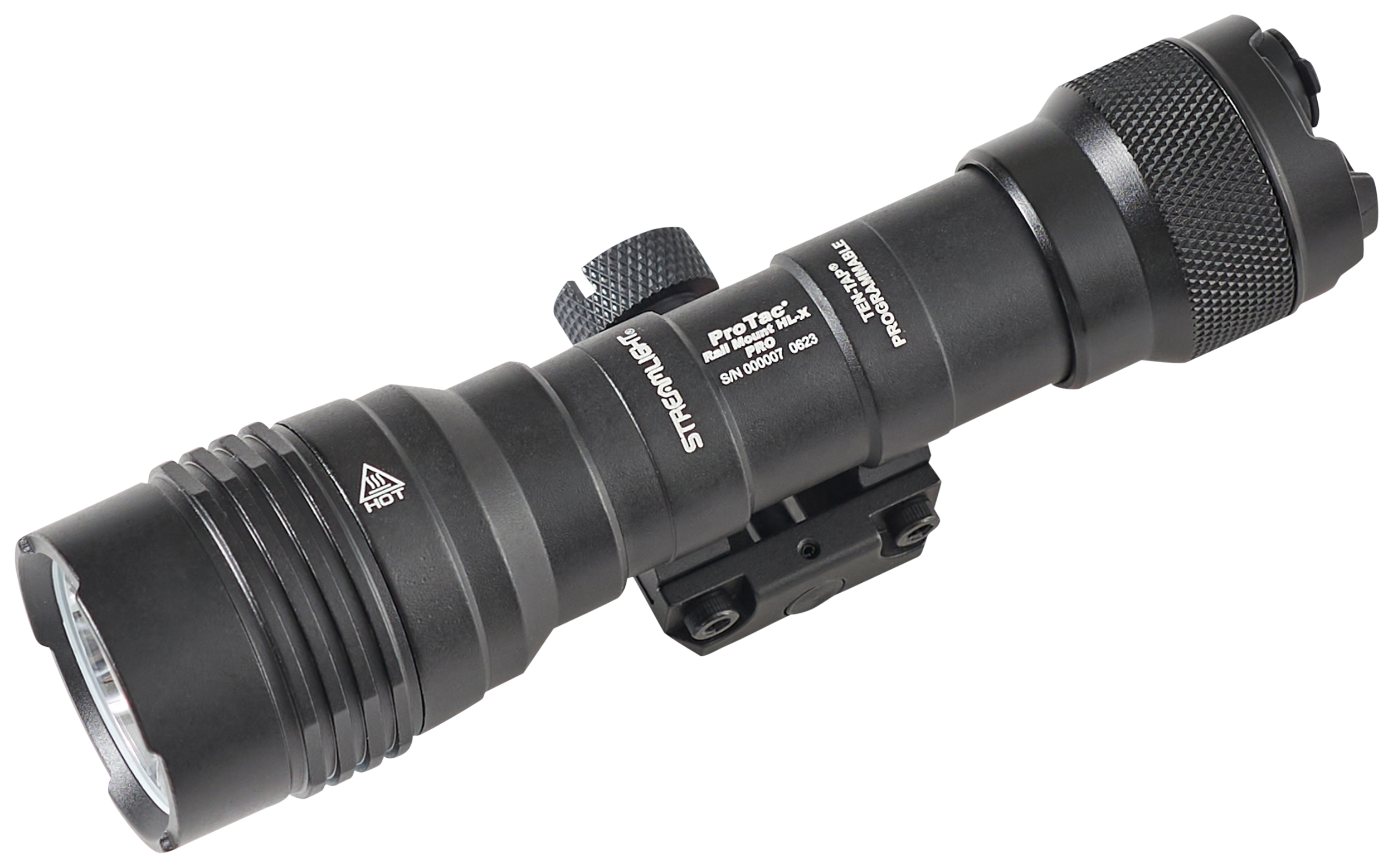 Streamlight 88129 ProTac HL-X Rail Mount Black Anodized Aluminum, 60/1000 Lumens, LED Bulb, 447 Meters Beam, Picatinny Rail Mount