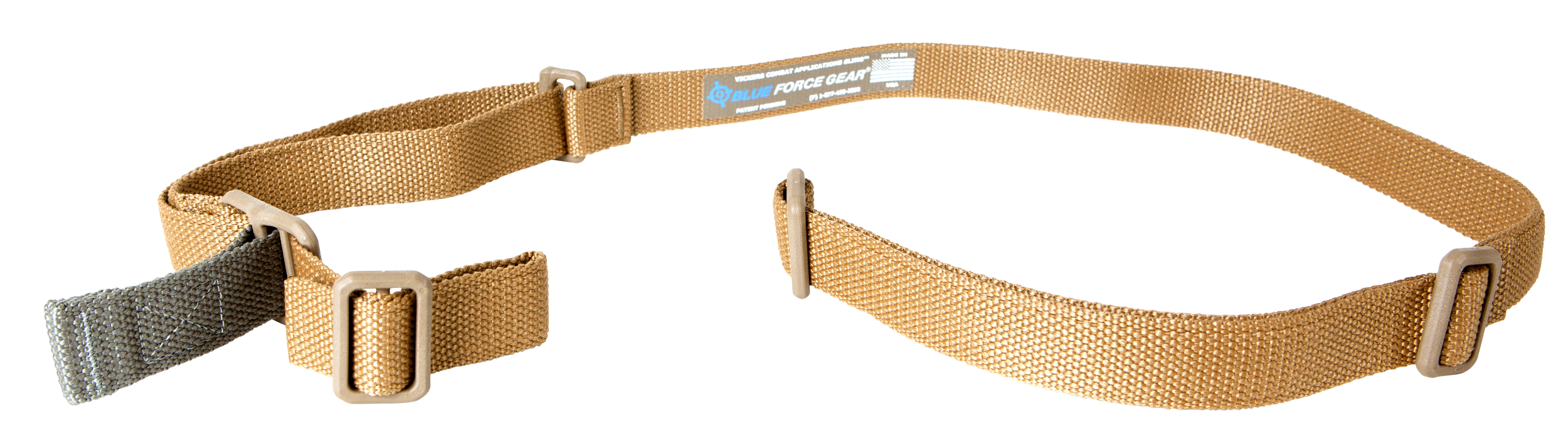 Blue Force Gear VCAS125OACB Vickers Coyote Tan Cordura Two-Point Rifle Carbine