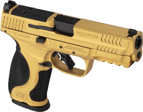 S&W M&P9 M2.0 METAL 9MM 4.25" 17-SHOT GOLD CERAKOTE