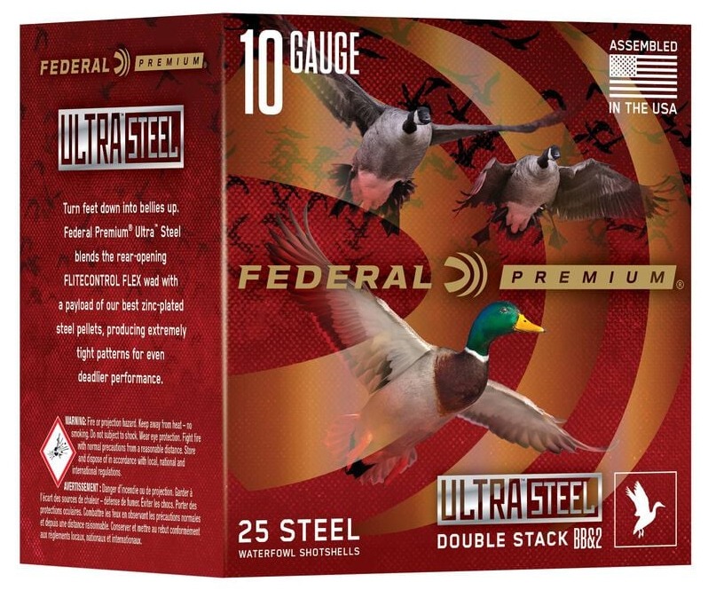FED ULTRA STEEL 10GA 3.5 1-5/8OZ BB 25/10
