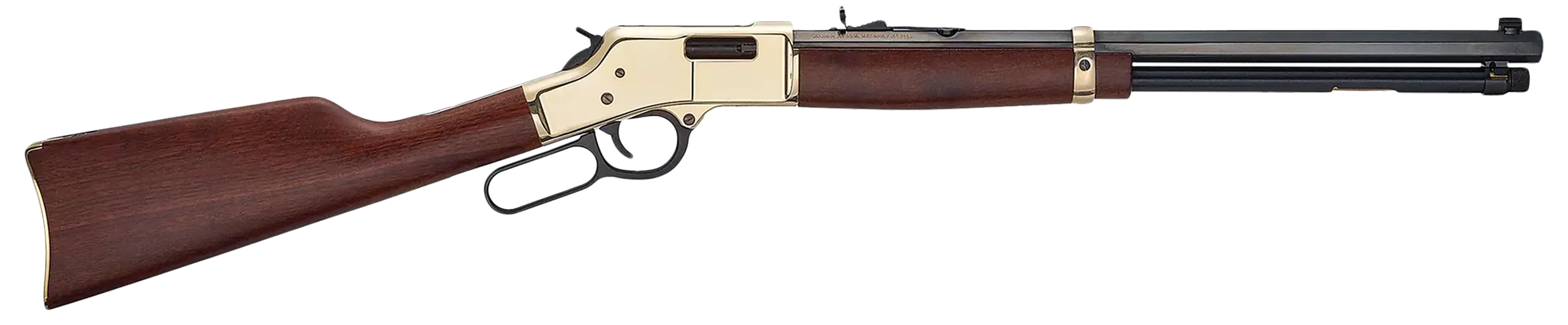 Henry H006M41 Big Boy Classic Full Size 41 Rem Mag 10+1 20" Blued Octagon Barrel, Polished Brass Receiver, American Walnut Stock Right Hand