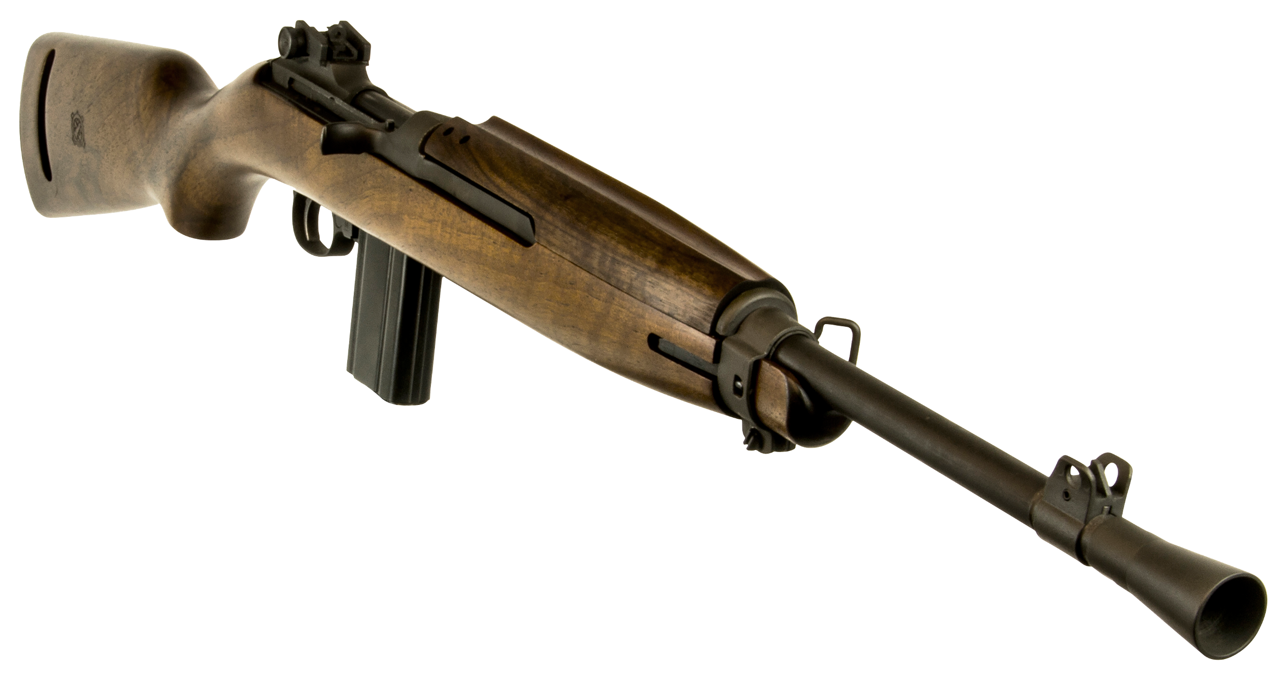 Inland MFG ILM170 M1 Jungle Carbine  30 Carbine 15+1 16.25" Threaded Barrel w/Conical Flash Hider, Black Metal Finish, Round Bolt, Walnut Stock