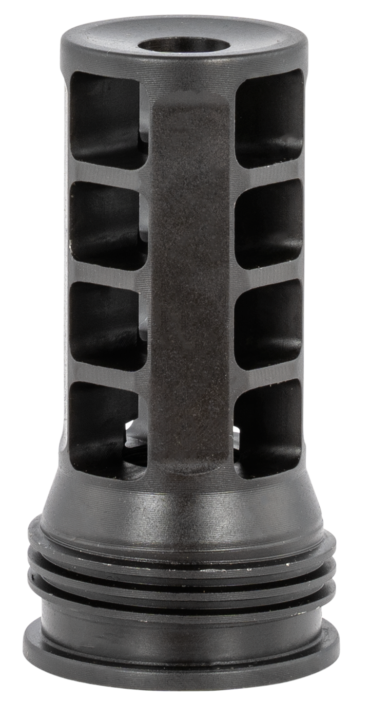Huxwrx 1628 QD 762 Muzzle Brake Black with 1/2"-28 tpi Threads &  2.30" OAL for 30 Cal AR-Platform