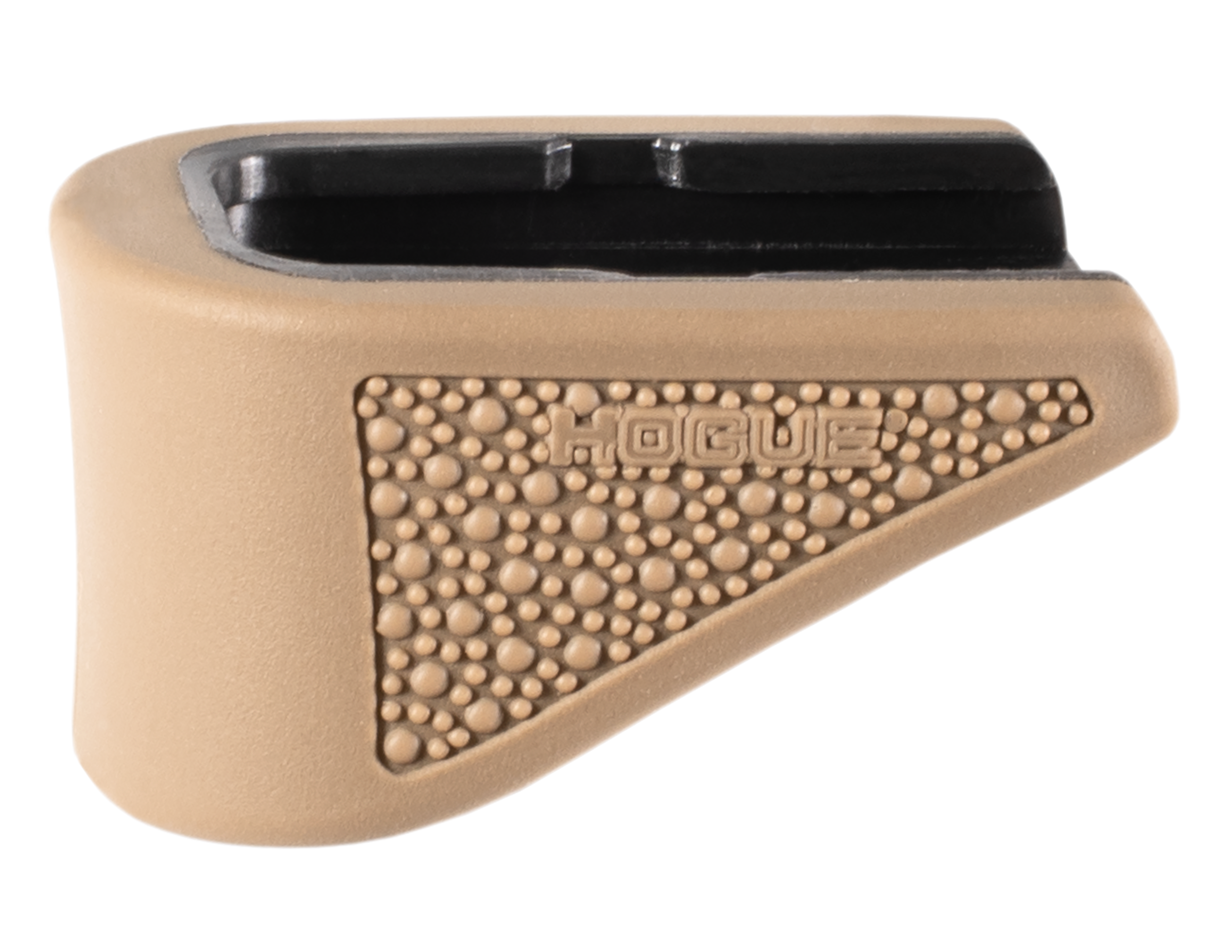 Hogue 18223 Extension Base Pad Fits Glock 42 Compatible w/ 6rd Magazine FDE Overmolded Rubber