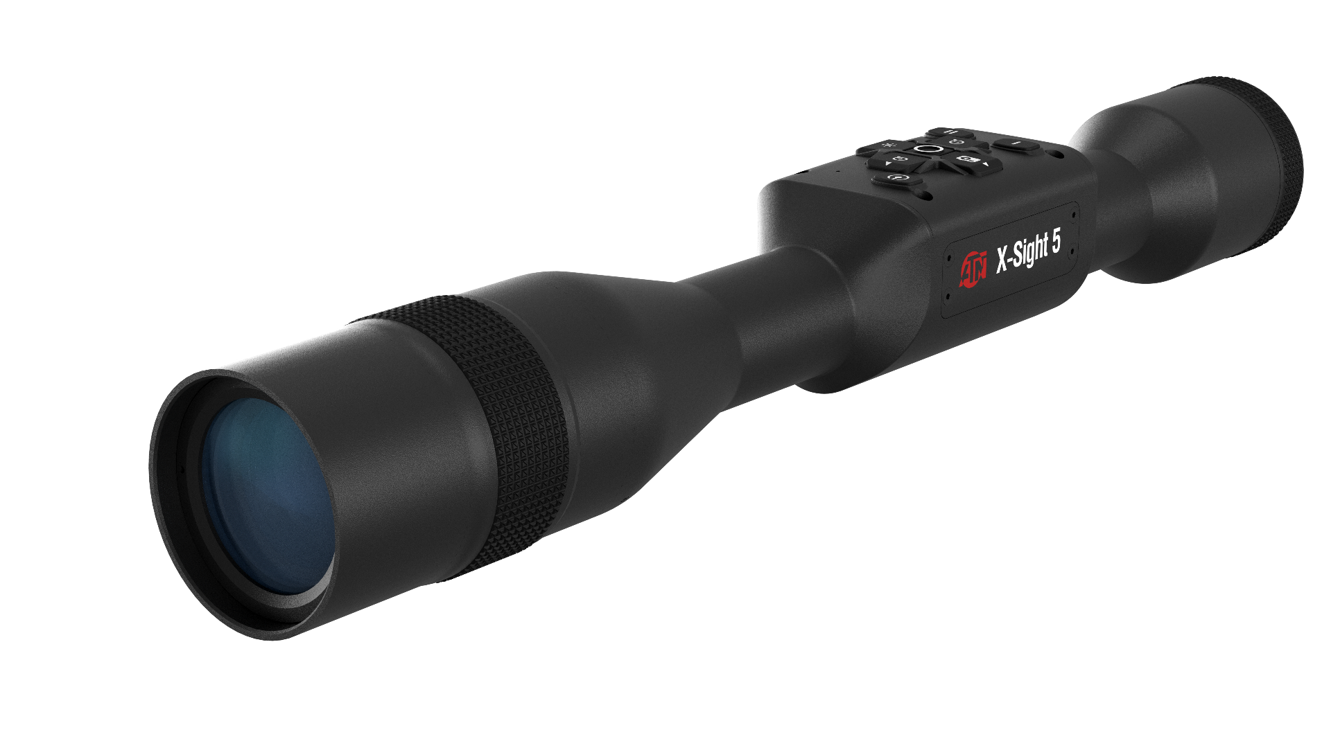ATN DGWSXS5255P X-Sight 5 Night Vision Rifle Scope Black Anodized 5-25x, 30mm Tube Gen 5 Smart Mil Dot Reticle