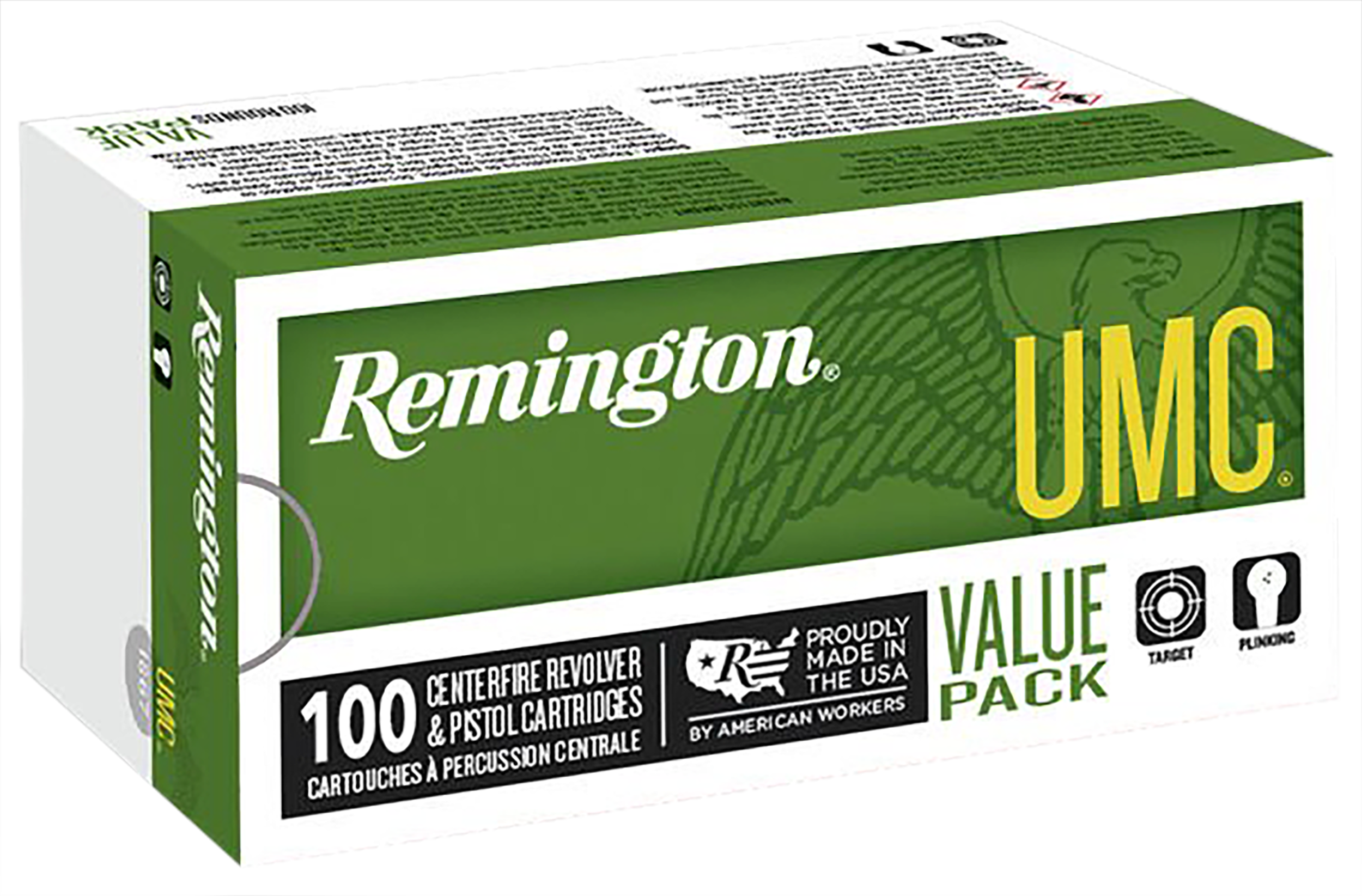 Remington Ammunition R23974 UMC Value Pack 380ACP 88gr Jacketed Hollow Point 100 Per Box/6 Case