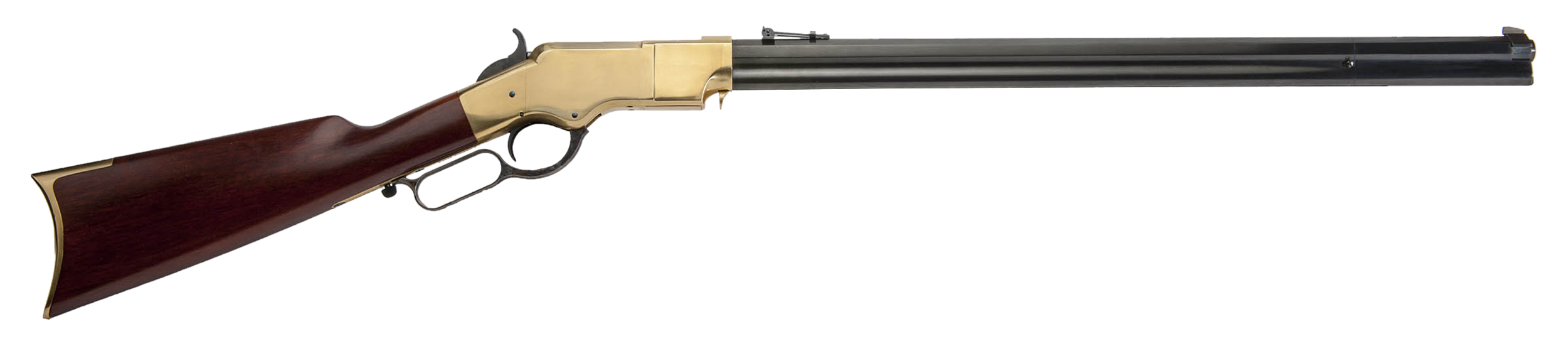 Cimarron CA288 1860 Henry Civilian 45 Colt (Long Colt) 12+1 24" Blued Octagon Barrel, Brass Stainless Steel Receiver, Walnut Fixed Stock, Right Hand