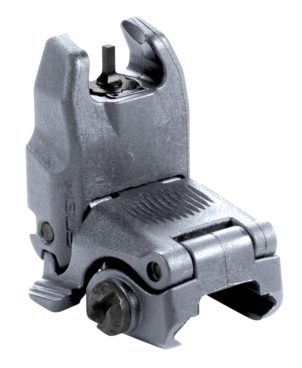 Magpul MAG247-GRY MBUS Sight Front Stealth Gray Polymer, Spring-Loaded Flip Up for AR15/ M16