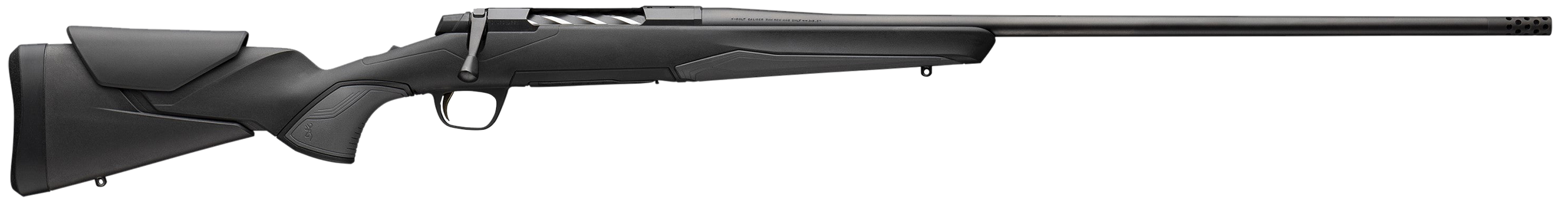 Browning 036031299 X-Bolt 2 Micro Full Size 6.8 Western 3+1 22" Matte Blued threaded Sporter Barrel, Matte Blued Drilled & Tapped Steel Receiver, Adjustable Vari-Tech Black Synthetic Stock