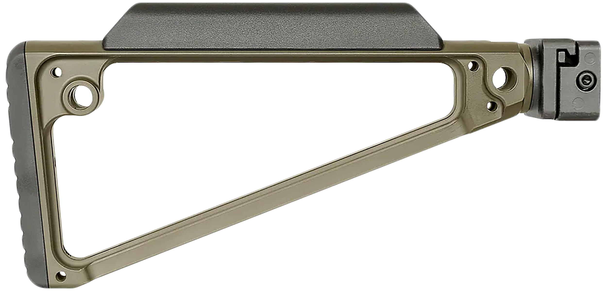 Midwest Industries MITRISFODG Triangle Side Folding Stock ODG 6061 Aluminum