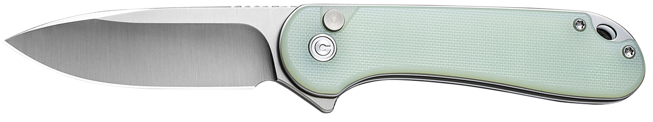 Civivi Knives C18062P-2 Elementum II EDC 2.96" Folding Drop Point Plain Satin Nitro-V Steel Blade, Natural G10 Handle