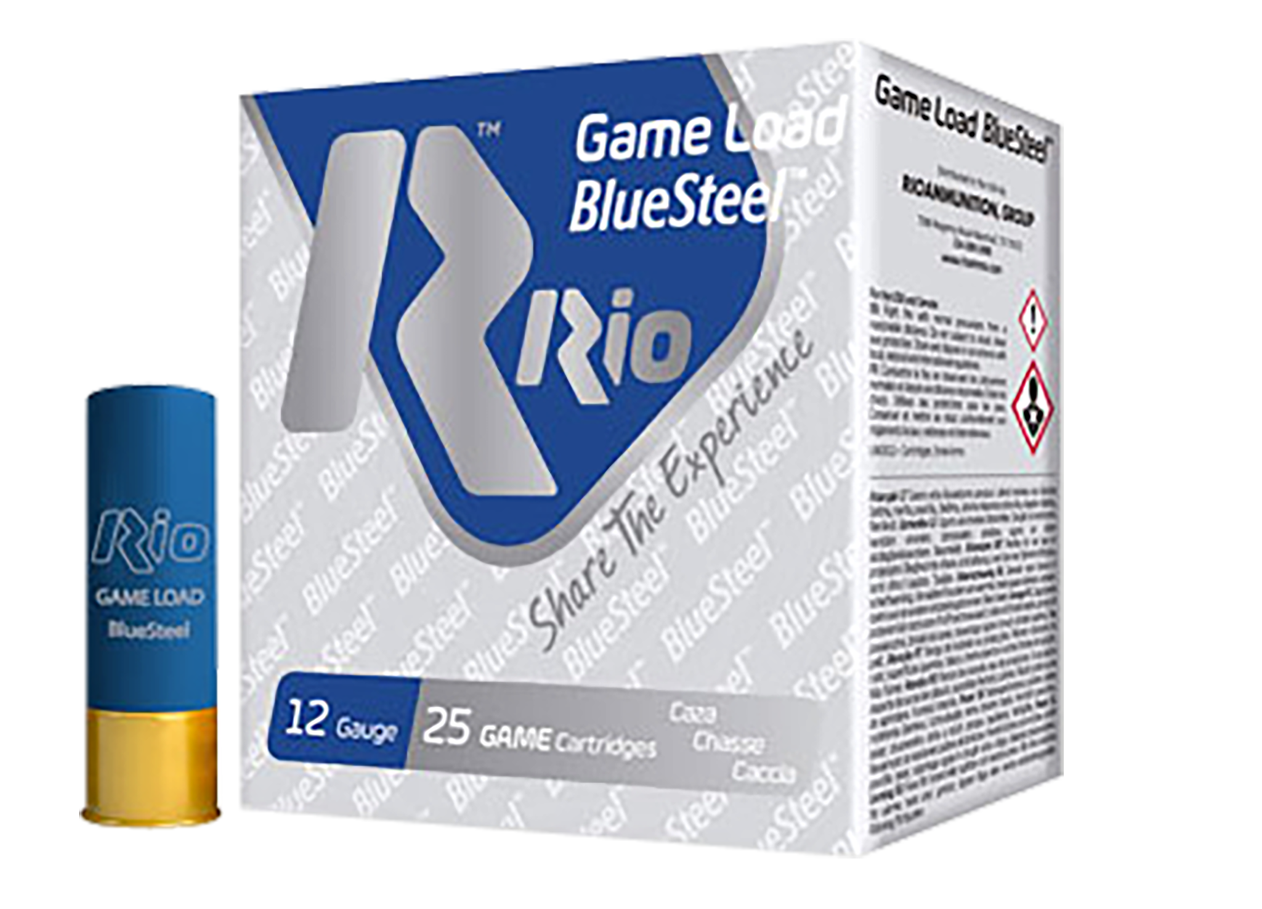 Rio Ammunition GLBS325 Game Load BlueSteel  12Gauge 2.75" 1 1/8oz 5Shot 25 Per Box/10 Case