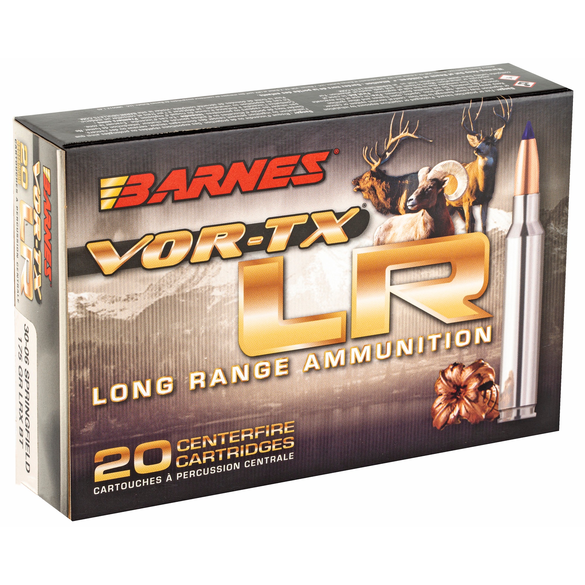 Barnes VOR-TX LR 30-06 Sprg 175gr LRX BT 20rd Box