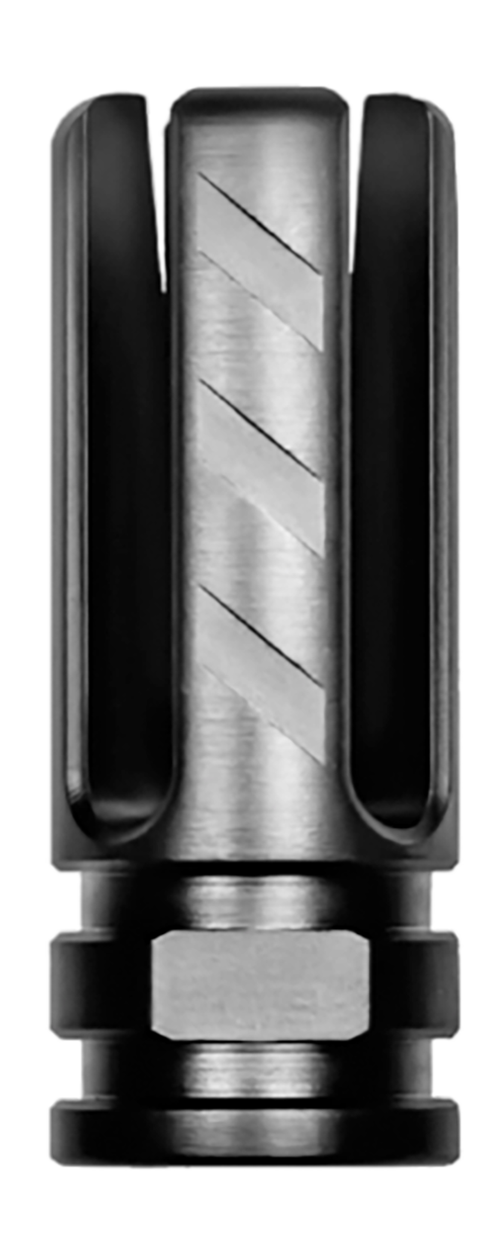 Rise Armament RA-703-223-BLK Veil Flash Hider Black Nitride Finish 416R Stainless Steel with 2.25" OAL for 22 Cal AR-15