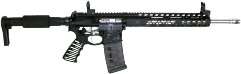 GUNTEC ULT LIGHT SKELETONIZED PISTOL GRIP BLK