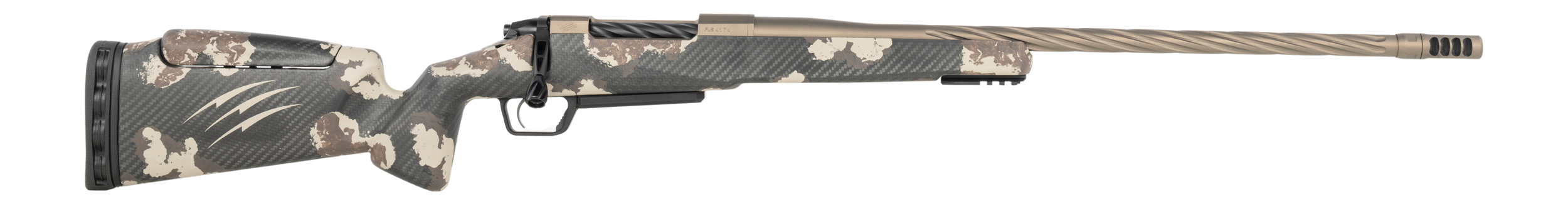 Fierce Firearms RIVSSX7PRC22BDS Twisted Rival XP 2.0 7mm PRC 3+1 22" Smoked Bronze Cerakote Spiral Fluted Threaded Barrel, Stainless Steel Drilled & Tapped Receiver, Arca Rail Forend, Desert Shadow Ca