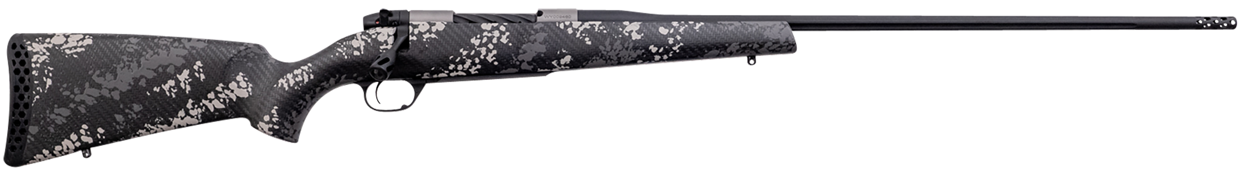 Weatherby MBT20N653WR8B Mark V Backcountry 2.0 Ti 6.5-300 Wthby Mag 3+1 26" Barrel, Graphite Black Cerakote Metal Finish, Black with Gray/White Sponge Accents Peak 44 Blacktooth Stock