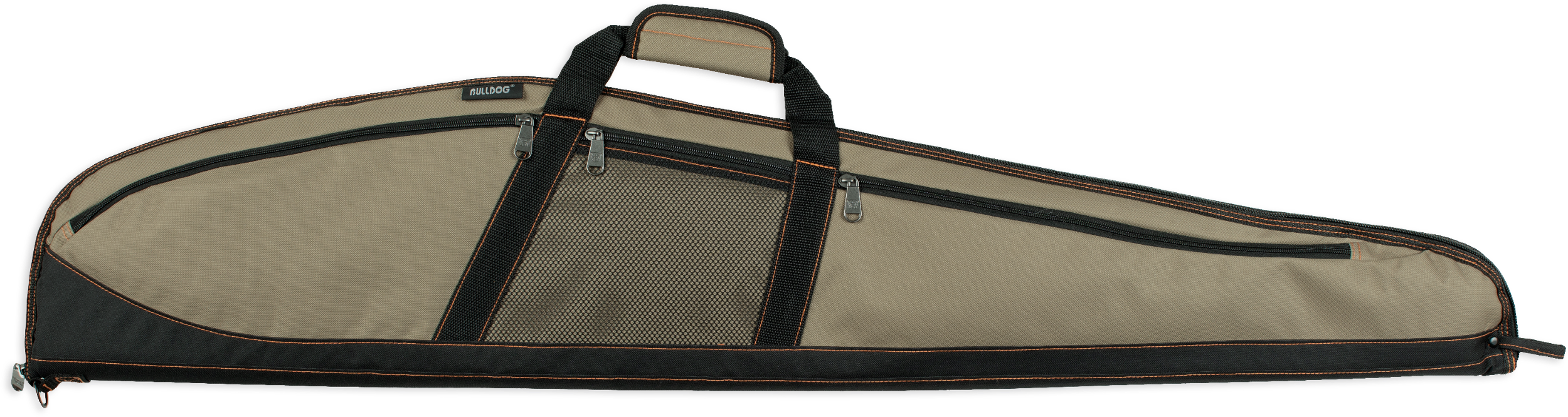 Bulldog BD221 Plus Rifle Case 48" Khaki with Black Trim Water-Resistant Nylon