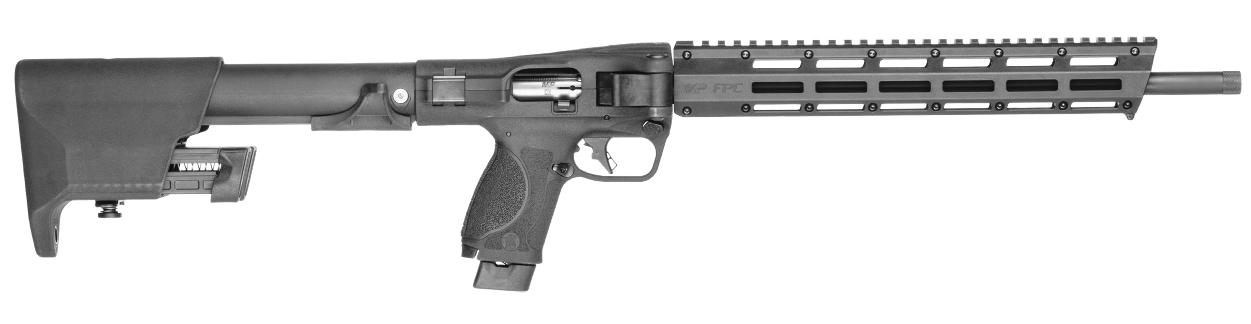 Smith & Wesson 14171 M&P FPC Folding 22 LR 20+1 16.25" Black Threaded Barrel, Black Polymer Receiver w/Picatinny Rail, M-LOK Handguard, Black Fixed Polymer Stock, Interchangeable Backstrap Grip