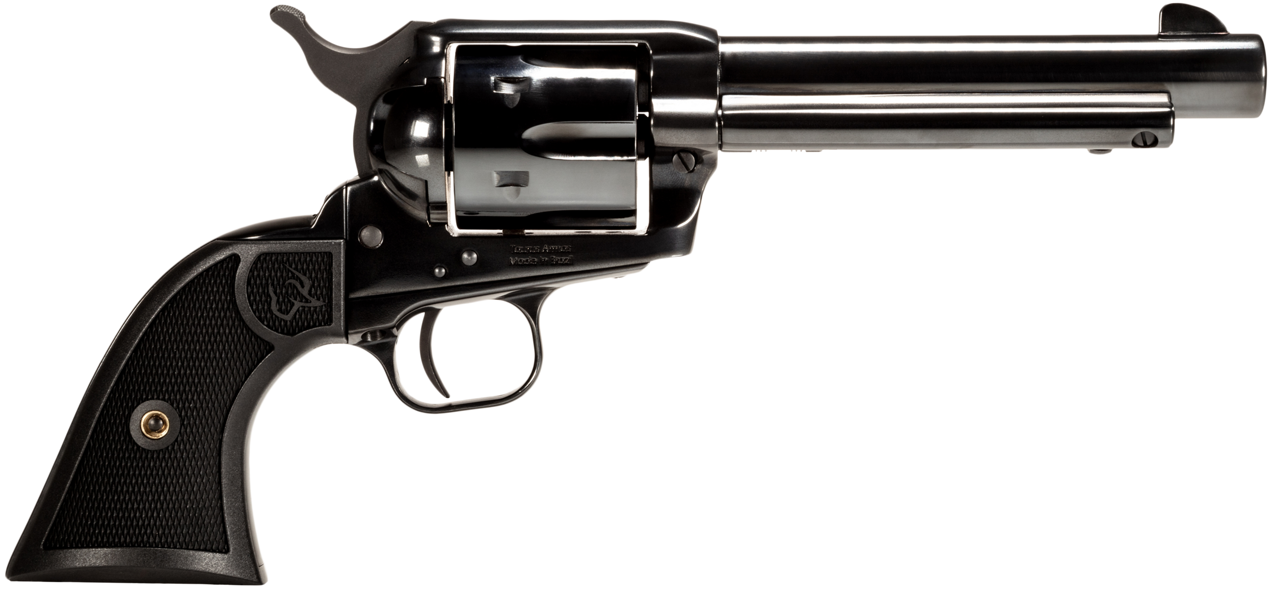 Taurus 2-D35751 Deputy  Medium Frame 357 Mag 6rd 5.50" Polished Black Steel Barrel, Cylinder & Steel Frame, Black Polymer Grip, Transfer Bar Safety