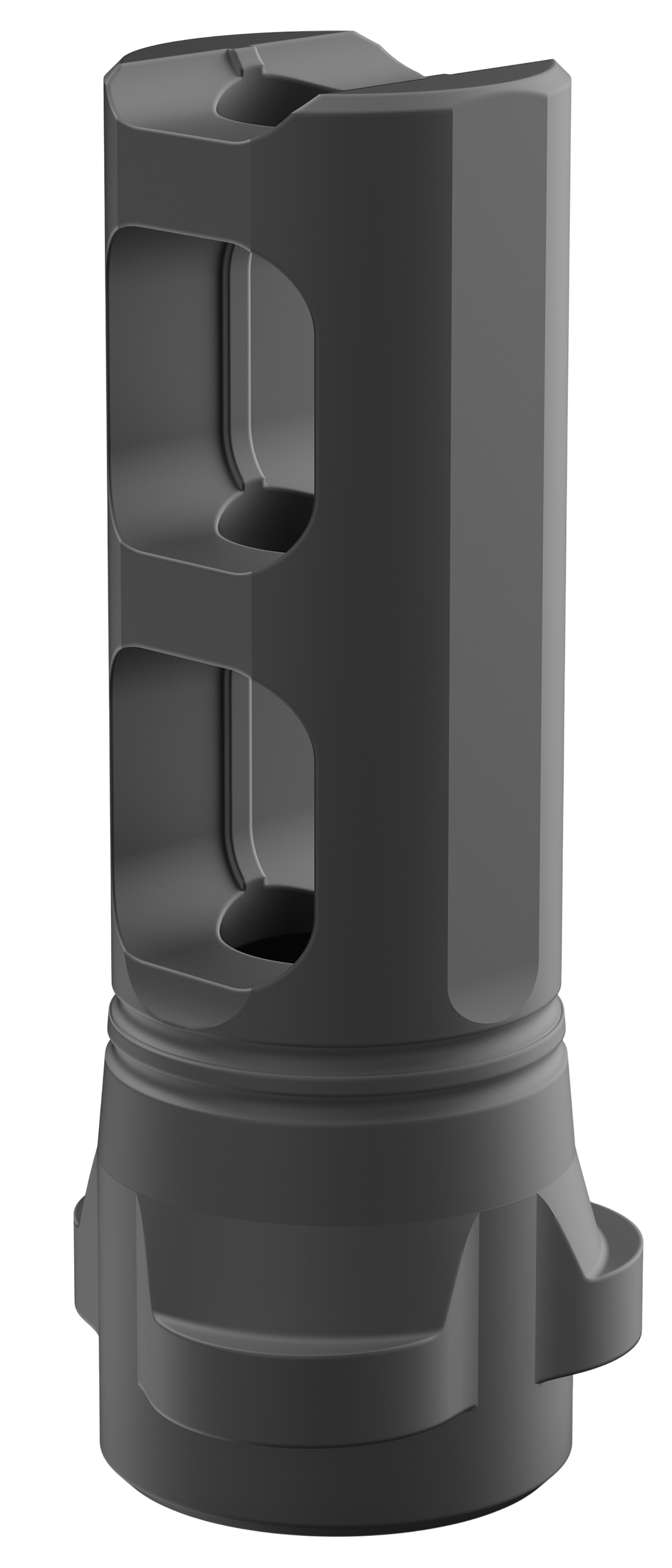 Breek Arms BRK4311 Breek LOK 3QD Gemini Dual-Port Black Nitride Steel 5/8"x24 Threads 30 Cal