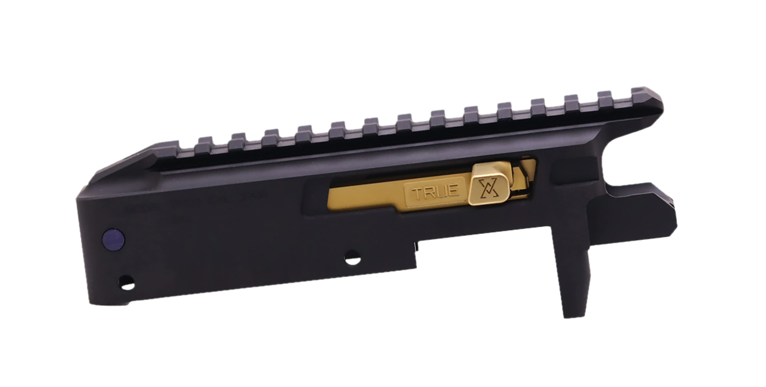 True Precision Inc TP1022CMPRCBLG TP/22 Receiver Set Aluminum Black Anodized Receiver/ Gold Bolt