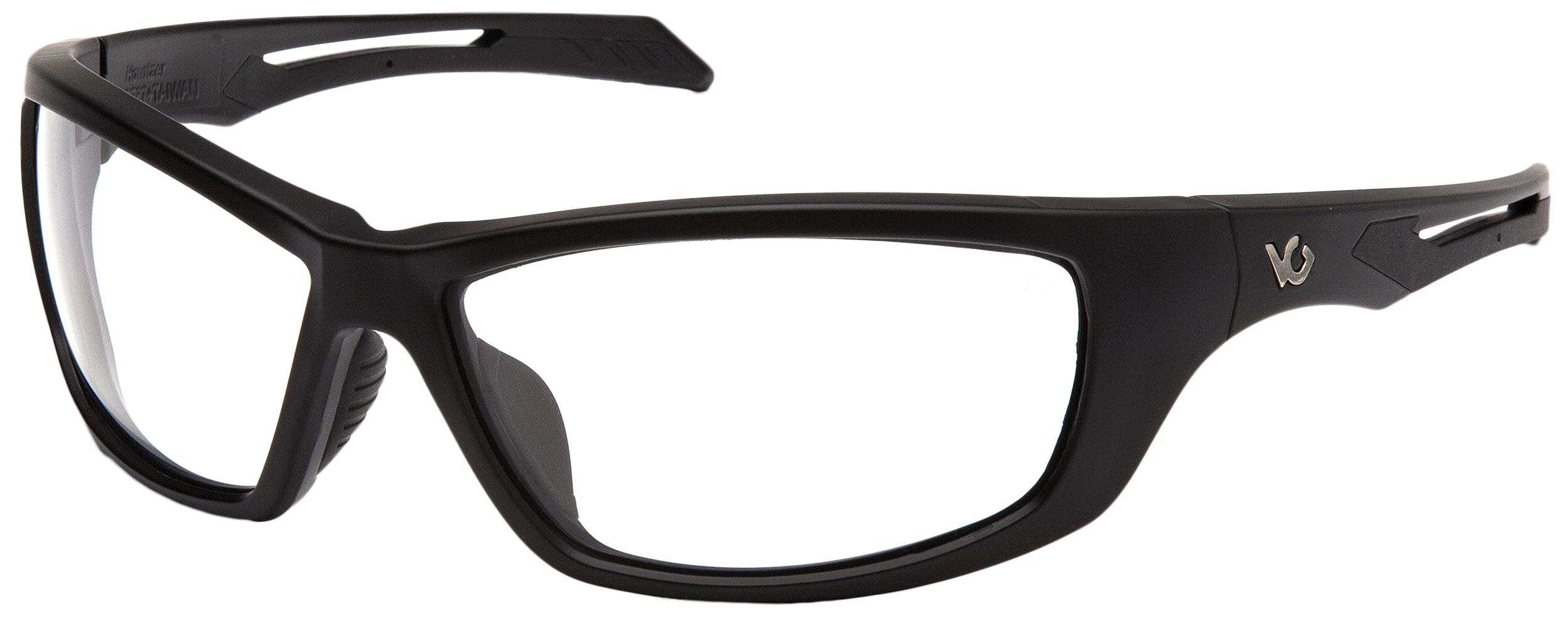 Pyramex VGSB1310T Howitzer Glasses Clear Lens Black Frame