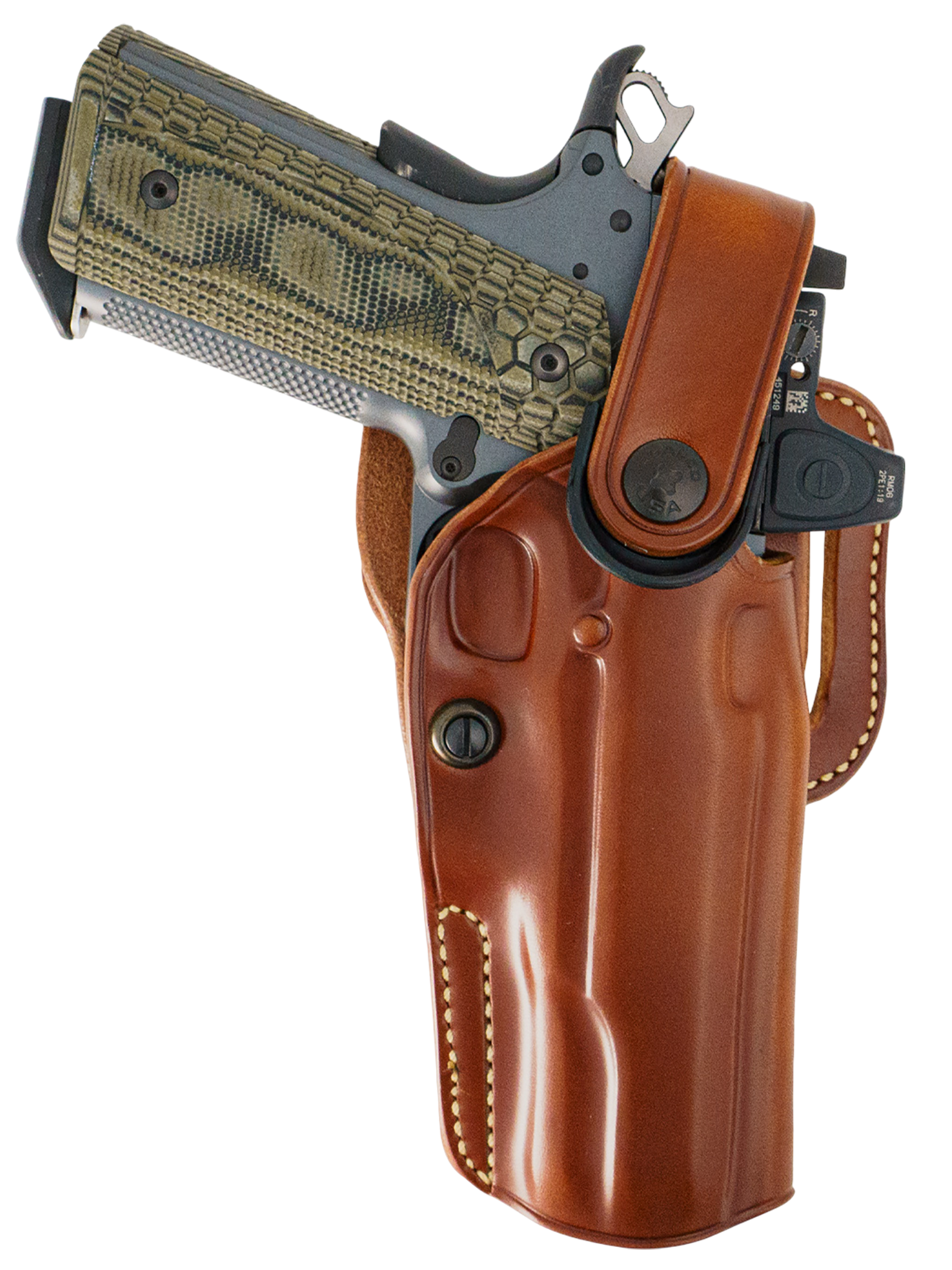 Galco APO Strongside/Crossdraw OWB Holster for Kimber 1911 5" Tan