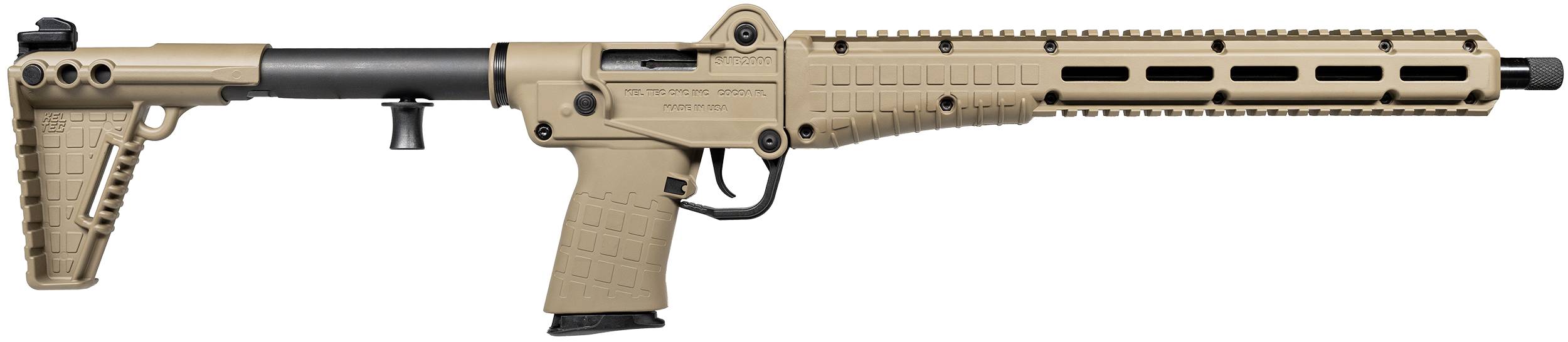 Kel-Tec SUB2K57TAN SUB2000 Gen3 5.7x28mm 20rd 16.15" Tan Polymer Stock