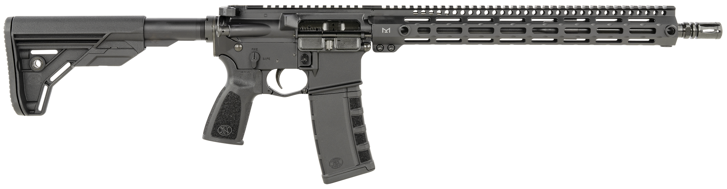 FN 36100658 FN 15 Tac3 Duty 5.56x45mm NATO 16" Chrome-Lined Barrel 30+1,  Black Anodized Rec/Lightweight, 15" M-LOK Handguard, Black 6 Position Collapsible Stock, Optics ready
