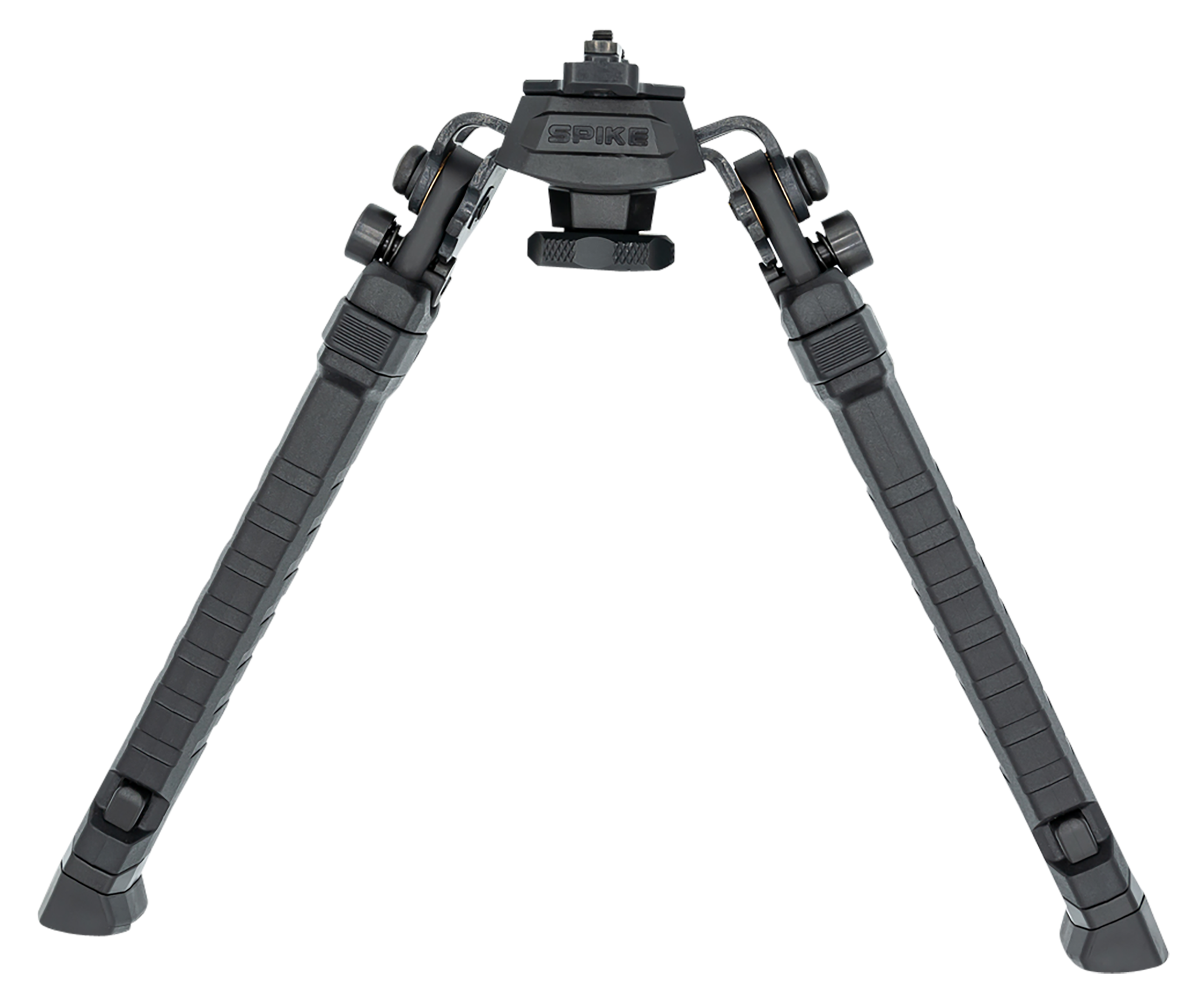 FAB Defense FXSPIKEB Spike Precision Bipod 7.09"- 11.42" Adj., Rotating & Tilting, Rubber Feet, Includes Leg Extensions, Picatinny Rail Compatible Black Polymer & Aluminum