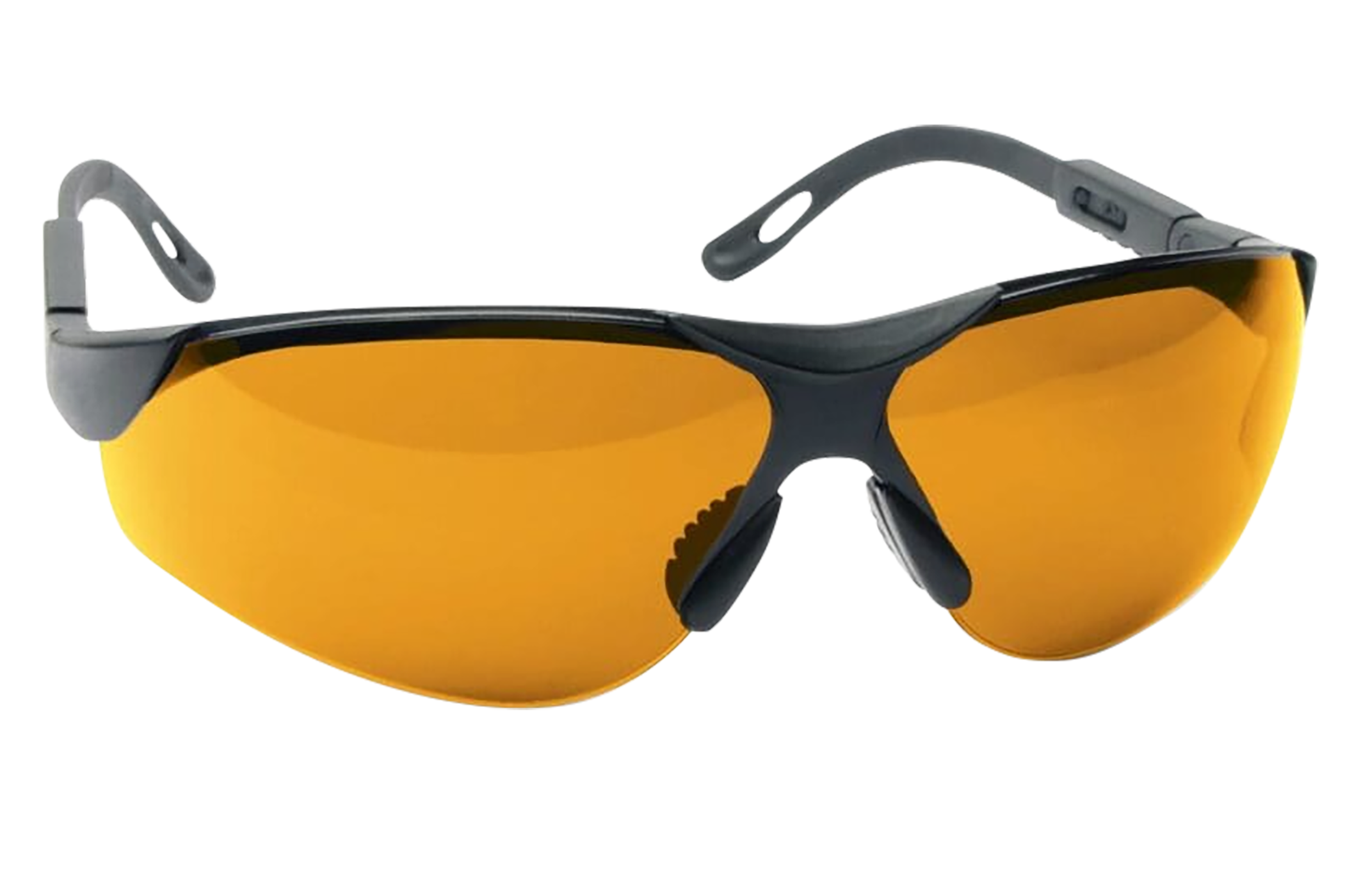 Walker's GWPXSGLAMB Sport Glasses Elite Adult Amber Lens Polycarbonate Black Frame