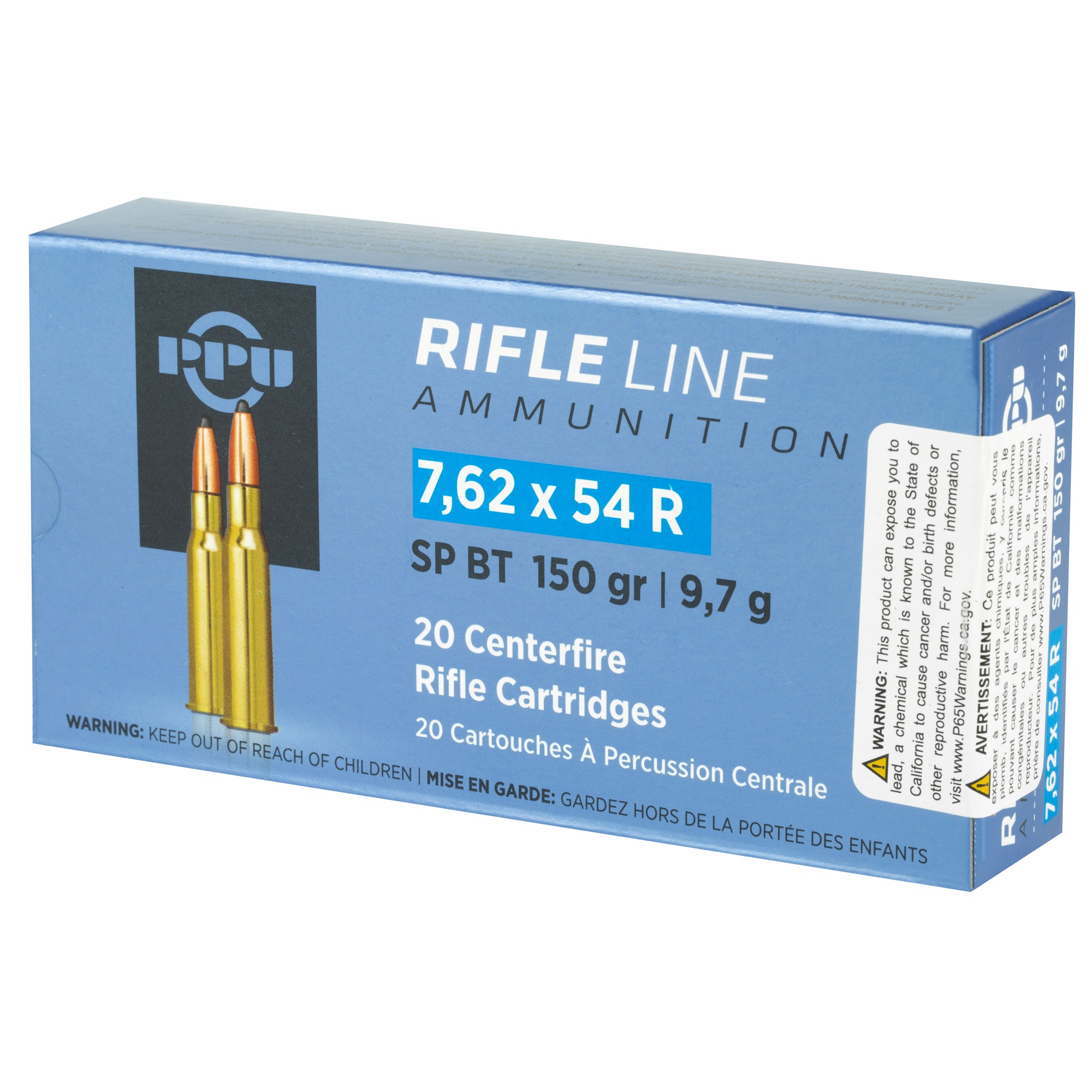 PPU 7.62X54R SP 150GR 20/200
