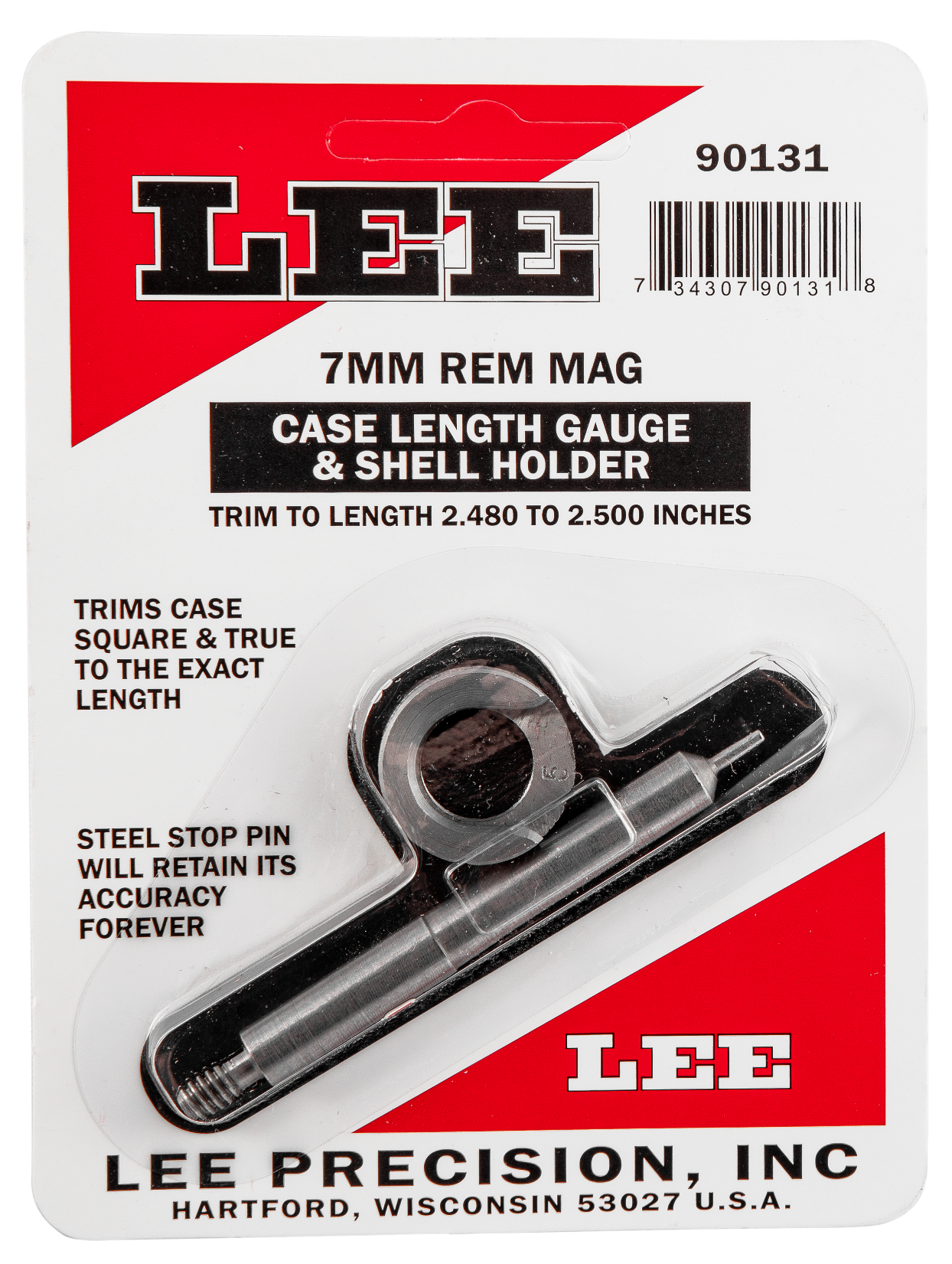 Lee Precision 90131 Case Length Gauge 7mm Rem Mag Steel