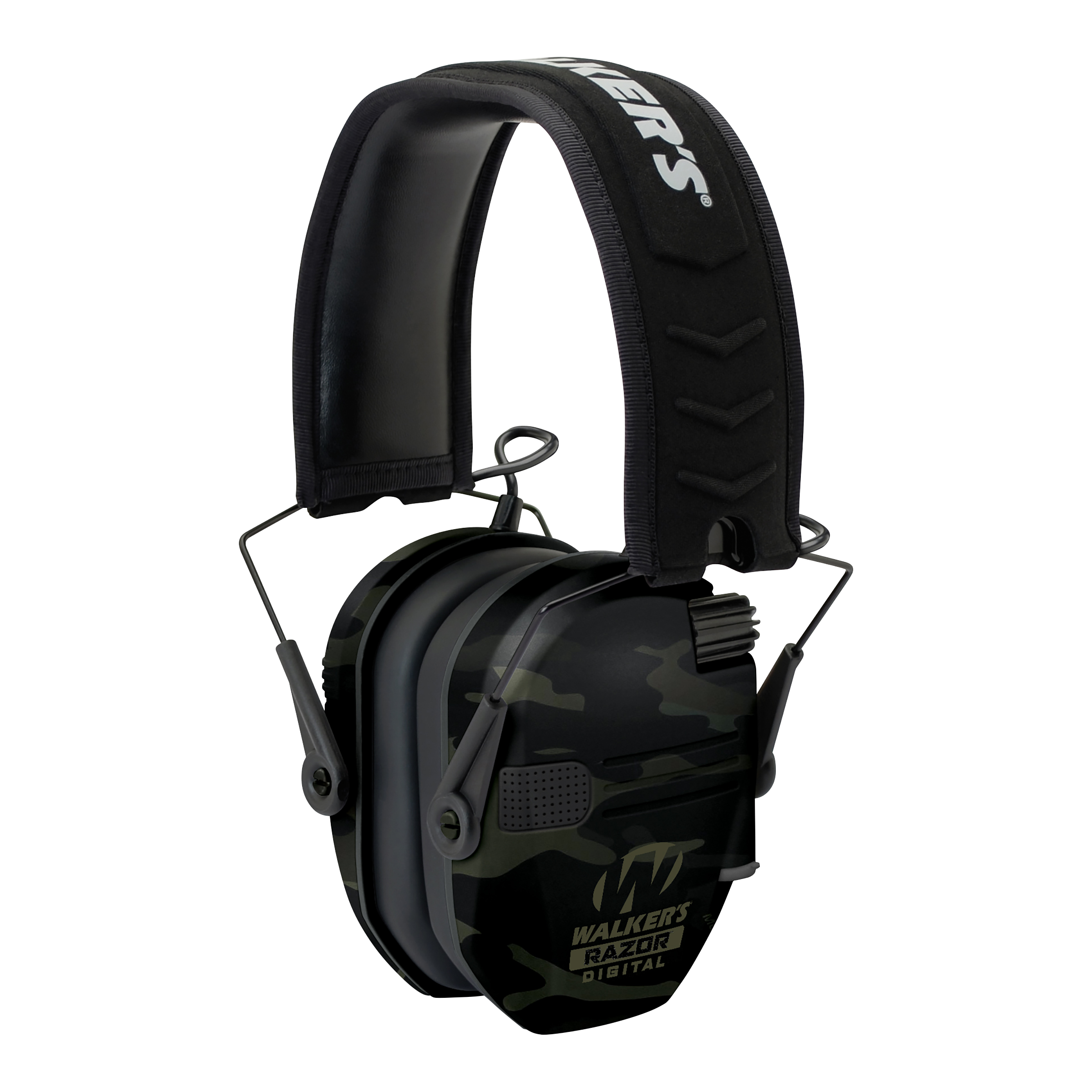 Walker's GWPDRSEMMCCG Razor PRO Digital Electronic Muff 23 dB Over the Head Multi-Cam/Black Polymer